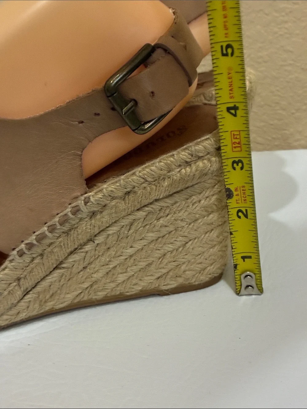 Soludos Two-Tone Brown Tan Espadrille Wedge Sandals